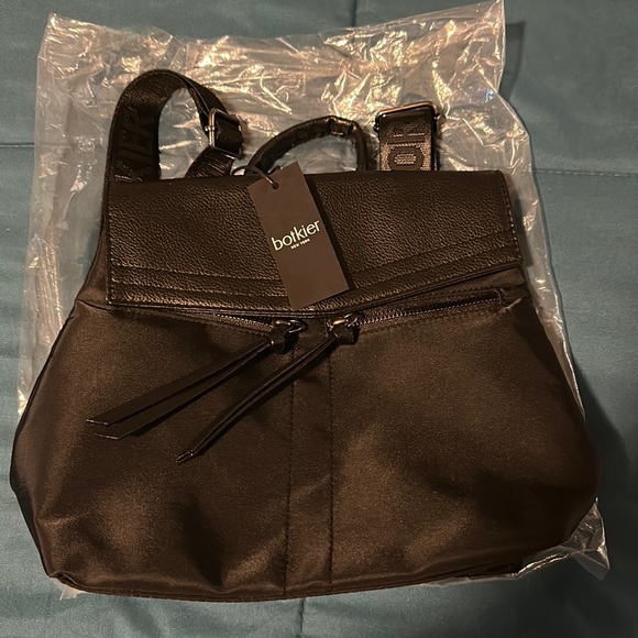 BOTKIER NEW YORK BLACK MINI BACKPACK - Picture 1 of 8